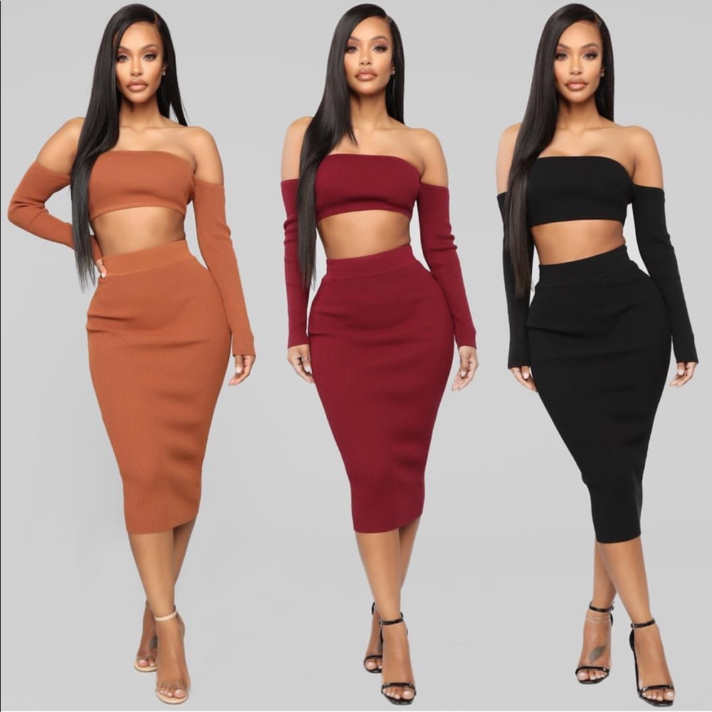 All set Sweater Skirt Set